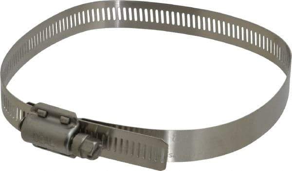 IDEAL TRIDON - SAE Size 80, 2-7/16 to 5-1/2" Diam, Stainless Steel Quick Engagement Hose Worm Drive Clamp - Material Grade 304 - Benchmark Tooling