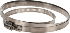 IDEAL TRIDON - SAE Size 318, 17-1/2 to 20-3/8" Diam, Stainless Steel Quick Engagement Hose Worm Drive Clamp - Material Grade 304 - Benchmark Tooling