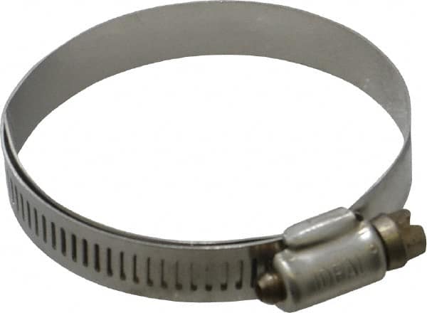 IDEAL TRIDON - SAE Size 36, 1-13/16 to 2-3/4" Diam, Stainless Steel Lined Worm Drive Clamp - Material Grade 316 - Benchmark Tooling