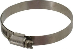 IDEAL TRIDON - SAE Size 44, 2-5/16 to 3-1/4" Diam, Stainless Steel Lined Worm Drive Clamp - Material Grade 316 - Benchmark Tooling