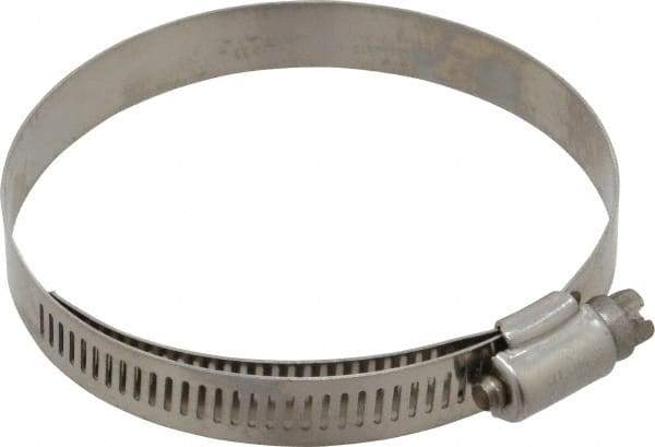 IDEAL TRIDON - SAE Size 48, 2-9/16 to 3-1/2" Diam, Stainless Steel Lined Worm Drive Clamp - Material Grade 316 - Benchmark Tooling