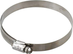 IDEAL TRIDON - SAE Size 56, 3-1/16 to 4" Diam, Stainless Steel Lined Worm Drive Clamp - Material Grade 316 - Benchmark Tooling