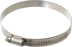 IDEAL TRIDON - SAE Size 60, 3-5/16 to 4-1/4" Diam, Stainless Steel Lined Worm Drive Clamp - Material Grade 316 - Benchmark Tooling