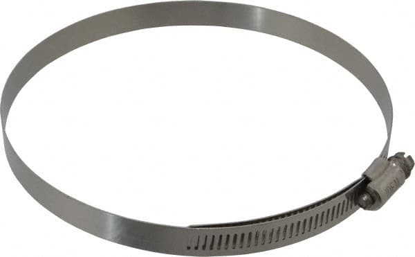 IDEAL TRIDON - SAE Size 88, 5-1/16 to 6" Diam, Stainless Steel Lined Worm Drive Clamp - Material Grade 316 - Benchmark Tooling