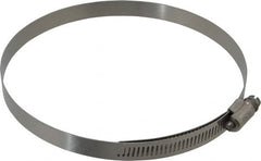 IDEAL TRIDON - SAE Size 88, 5-1/16 to 6" Diam, Stainless Steel Lined Worm Drive Clamp - Material Grade 316 - Benchmark Tooling