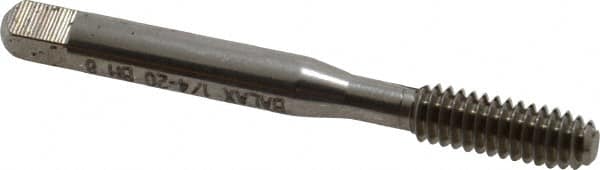 Balax - 1/4-20 UNC H8 Thread Limit Bottoming Thread Forming Tap - High Speed Steel, Bright Finish, 2-1/2" OAL, 1" Thread Length, Right Hand Thread, Series BXB - Benchmark Tooling