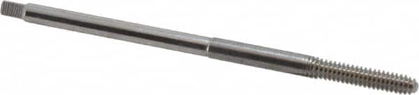 Balax - #6-32 UNC H5 Bright Finish High Speed Steel Thread Forming Extension Tap - Bottoming Chamfer, 3" OAL, 11/16" Thread Length, 2B Class of Fit, Series BXEXT - Exact Industrial Supply