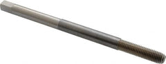 Balax - 1/4-28 UNF H7 Bright Finish High Speed Steel Thread Forming Extension Tap - Bottoming Chamfer, 4" OAL, 1" Thread Length, 2B Class of Fit, Series BXEXT - Exact Industrial Supply