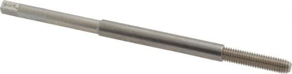 Balax - M5x0.80 Metric Coarse D8 Bright Finish High Speed Steel Thread Forming Extension Tap - Bottoming Chamfer, 4" OAL, 7/8" Thread Length, 6H Class of Fit - Exact Industrial Supply