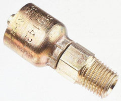 Parker - 1-1/4-11-1/2 Male NPTF Steel Hydraulic Hose Male Rigid Fitting - 5,000 psi, -20 Hose Size, 1 1/4" Hose Diam, Series 43 - Benchmark Tooling