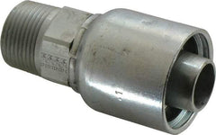 Parker - 1-11-1/2 Male NPTF Steel Hydraulic Hose Male Rigid Fitting - 6,500 psi, -16 Hose Size, 1" Hose Diam, Series 43 - Benchmark Tooling