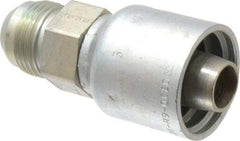 Parker - 1-1/16-12 Male JIC 37D Flare Steel Hydraulic Hose Male Rigid Fitting - -12 Hose Size, 3/4" Hose Diam, Series 43 - Benchmark Tooling