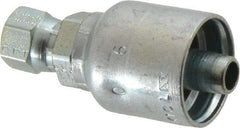 Parker - 1/4 Thread Hydraulic Hose Fitting - -6 Hose Size, 3/8" Hose Diam - Benchmark Tooling