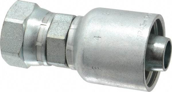 Parker - 3/4 Thread Hydraulic Hose Fitting - -12 Hose Size, 3/4" Hose Diam - Benchmark Tooling