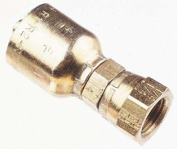 Parker - 1/2 Thread Hydraulic Hose Fitting - -8 Hose Size, 1/2" Hose Diam - Benchmark Tooling