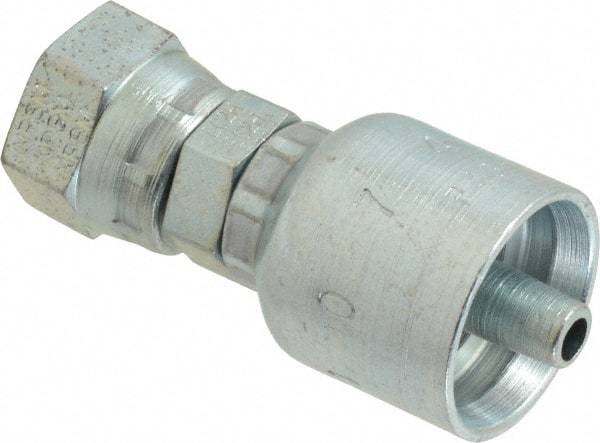 Parker - 1/4 Thread Hydraulic Hose Fitting - -4 Hose Size, 1/4" Hose Diam - Benchmark Tooling