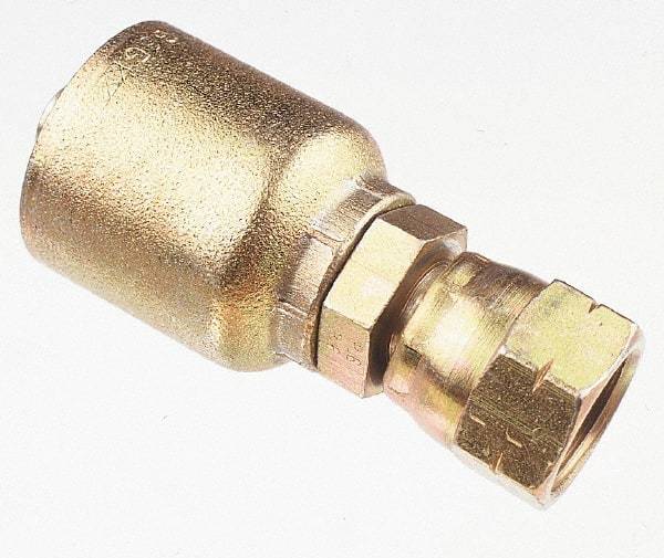 Parker - 3/4 Thread Hydraulic Hose Fitting - -12 Hose Size, 3/4" Hose Diam - Benchmark Tooling