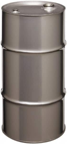 Made in USA - 16 Gallon Cylindrical Stainless Steel Tight Head Drum - 27" High x 14" Diam - Benchmark Tooling