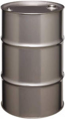 Made in USA - 30 Gallon Cylindrical Stainless Steel Tight Head Drum - 27-1/2" High x 18-1/4" Diam - Benchmark Tooling