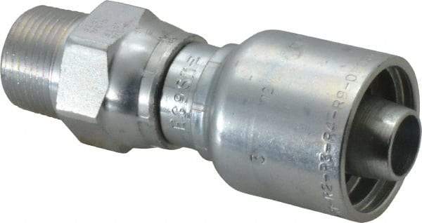 Parker - 3/4 Thread Hydraulic Hose Fitting - -12 Hose Size, 3/4" Hose Diam - Benchmark Tooling