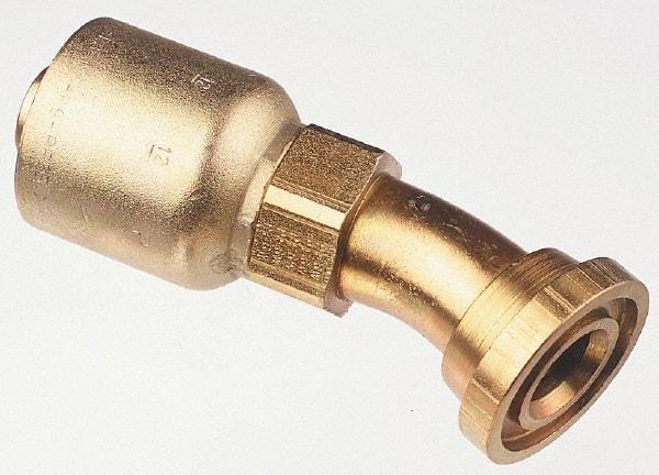 Parker - 3/4 Thread Hydraulic Hose Fitting - -12 Hose Size, 3/4" Hose Diam - Benchmark Tooling