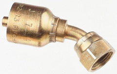 Parker - 3/4 Thread Hydraulic Hose Fitting - -12 Hose Size, 3/4" Hose Diam - Benchmark Tooling
