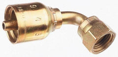 Parker - 3/4 Thread Hydraulic Hose Fitting - -12 Hose Size, 3/4" Hose Diam - Benchmark Tooling