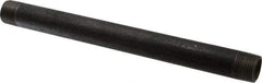 Made in USA - Schedule 80, 3/4" Diam x 11" Long Black Pipe Nipple - Threaded - Benchmark Tooling