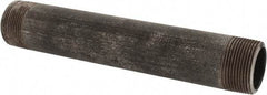 Made in USA - Schedule 80, 1-1/4" Diam x 9" Long Black Pipe Nipple - Threaded - Benchmark Tooling