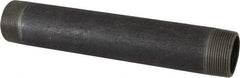 Made in USA - Schedule 80, 1-1/2" Diam x 10" Long Black Pipe Nipple - Threaded - Benchmark Tooling