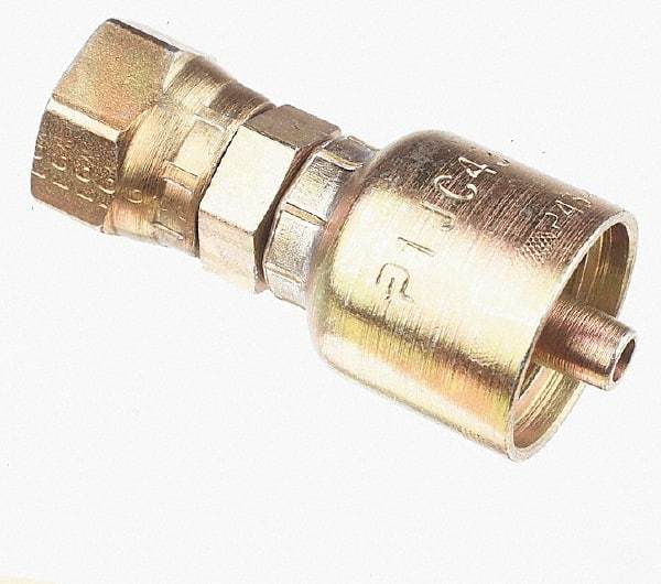 Parker - 1/4 Thread Hydraulic Hose Fitting - -4 Hose Size, 1/4" Hose Diam - Benchmark Tooling