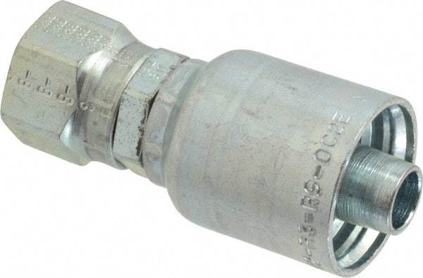 Parker - 1/2 Thread Hydraulic Hose Fitting - -8 Hose Size, 1/2" Hose Diam - Benchmark Tooling