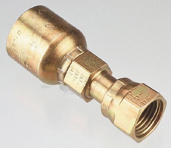 Parker - 5/8 Thread Hydraulic Hose Fitting - -10 Hose Size, 5/8" Hose Diam - Benchmark Tooling