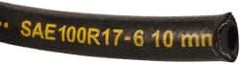 Parker - -6 Hose Size, 3/8" ID, 3,000 psi Work Pressure Hydraulic Hose - 2-1/2" Radius, Synthetic Rubber, -40°F to 212°F - Benchmark Tooling