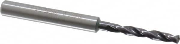 Guhring - 3.6mm 140° Solid Carbide Jobber Drill - FIREX Finish, Right Hand Cut, Spiral Flute, Straight Shank, 66mm OAL, SU Point - Benchmark Tooling