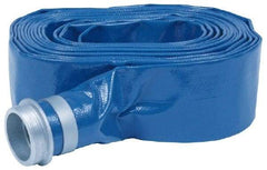 Value Collection - -10 to 150°F, 6" Inside x 6-1/8" Outside Diam, PVC Liquid Suction & Discharge Hose - Blue, 20' Long, 45 psi Working & 135 psi Brust Pressure - Benchmark Tooling