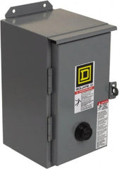 Square D - 208 Coil VAC at 60 Hz, 27 Amp, NEMA Size 1, Nonreversible Enclosed Enclosure NEMA Motor Starter - 3 hp at 1 Phase, 12 Enclosure Rating - Benchmark Tooling