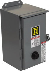 Square D - 110 Coil VAC at 50 Hz, 120 Coil VAC at 60 Hz, 27 Amp, NEMA Size 1, Nonreversible Enclosed Enclosure NEMA Motor Starter - 2 hp at 1 Phase, 12 Enclosure Rating - Benchmark Tooling