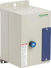Schneider Electric - 3 Pole, 12 Amp, 120 Coil VAC, Nonreversible Enclosed IEC Motor Starter - 1 Phase Hp: 0.5 at 120 VAC, 2 at 240 VAC, 3 Phase Hp: 10 at 575 VAC, 3 at 208 VAC, 3 at 230 VAC, 7.5 at 460 VAC - Benchmark Tooling