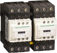 Schneider Electric - 3 Pole, 120 Coil VAC at 50 Hz and 120 Coil VAC at 60 Hz, 40 Amp, IEC Contactor - 1 Phase hp: 3 hp (115), 5 hp (230/240), 3 Phase hp: 10 hp (200/208), 10 hp (230/240), 30 hp (460/480), 30 hp (575/600) - Benchmark Tooling