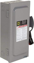 Square D - 30 Amp, 600 VAC/VDC, 3 Pole Nonfused Safety Switch - NEMA 1, 10 hp at 600 VAC, 15 at 600 VDC (Single Phase), 30 hp at 600 VAC, 15 hp at 600 VDC (Triple Phase) - Benchmark Tooling