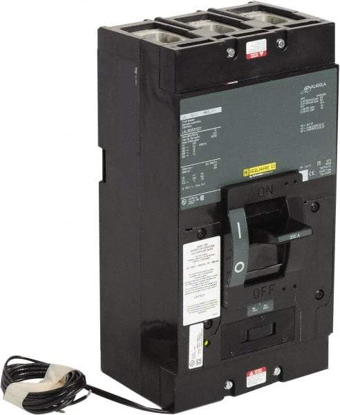 Square D - 350 Amp, 600 V, 3 Pole, Panel Mount Molded Case Circuit Breaker - Thermal Magnetic Trip, Multiple Breaking Capacity Ratings - Benchmark Tooling