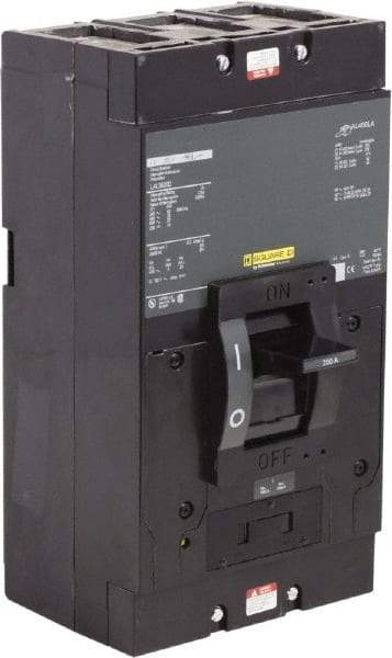 Square D - 200 Amp, 600 V, 3 Pole, Panel Mount Molded Case Circuit Breaker - Thermal Magnetic Trip, Multiple Breaking Capacity Ratings - Benchmark Tooling