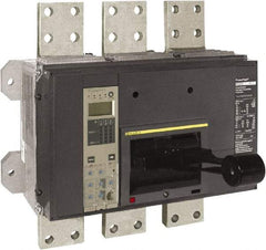 Square D - 1600 Amp, 600 VAC, 3 Pole, Panel Mount Molded Case Circuit Breaker - Electronic Trip, Multiple Breaking Capacity Ratings, 3/0 AWG - Benchmark Tooling