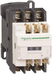 Schneider Electric - 3 Pole, 120 Coil VAC at 50/60 Hz, 25 Amp at 440 VAC and 9 Amp at 440 VAC, Nonreversible IEC Contactor - 1 Phase hp: 0.5 at 115 VAC, 1 at 230/240 VAC, 3 Phase hp: 2 at 200/208 VAC, 2 at 230/240 VAC, 5 at 460/480 VAC, 7.5 at 575/600 VAC - Benchmark Tooling