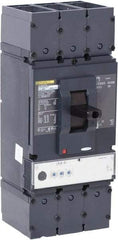 Square D - 600 Amp, 600 VAC, 3 Pole, Panel Mount Molded Case Circuit Breaker - Electronic Trip, Multiple Breaking Capacity Ratings, 2 AWG - Benchmark Tooling