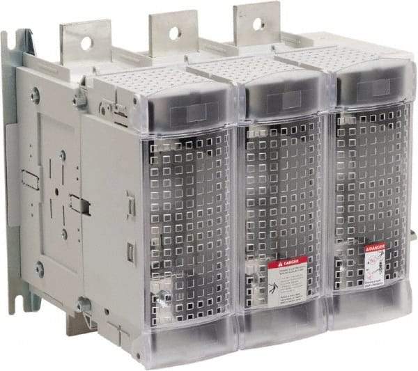 Schneider Electric - 3 Pole, 600 Amp, Pressure Plate Fuse Holder - Compatible with J Class, 364mm Wide Fuse - Benchmark Tooling