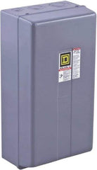 Square D - 3 Pole, 110 Coil VAC at 50 Hz and 120 Coil VAC at 60 Hz, 90 Amp NEMA Contactor - NEMA 1 Enclosure, 50 Hz at 110 VAC and 60 Hz at 120 VAC - Benchmark Tooling