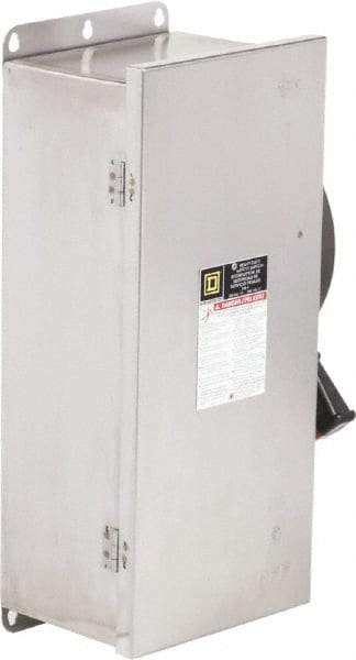 Square D - 100 Amp, 600 VAC/VDC, 3 Pole Nonfused Safety Switch - NEMA 12, 3, 3R, 4 & 4X, 40 hp at 600 VAC, 50 hp at 600 VDC (Single Phase), 100 hp at 600 VAC, 50 hp at 600 VDC (Triple Phase) - Benchmark Tooling