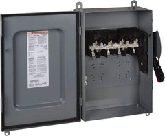 Square D - 30 Amp, 600 VAC/VDC, 4 Pole Nonfused Safety Switch - NEMA 12 & 3R, 30 hp at 600 VAC, 15 hp at 600 VDC (Triple Phase), 4PST Contact Form - Benchmark Tooling